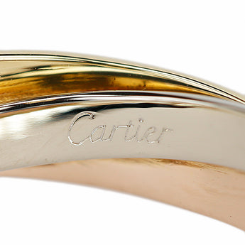 Cartier Trinity Earrings, K18 Yellow Gold, K18 White Gold, K18 Pink Gold, CARTIER, Three-Color Gold Hoop, Base Metal Only, No Stones [Used] [127682]