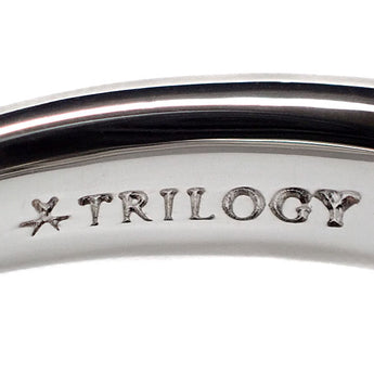 トリロジー ダイヤモンド リング  Pt900【中古】【900060】