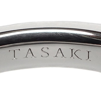 タサキ 田崎真珠 ダイヤモンド リング Pt950 TASAKI ハーフエタニティ 一文字 【中古】【900061】