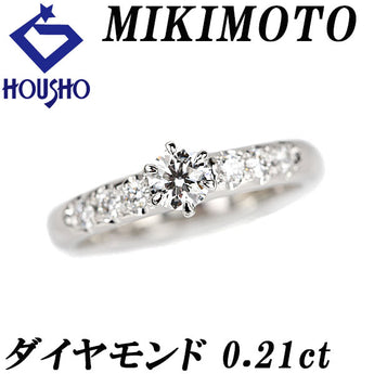 ミキモト ダイヤモンド リング  Pt950 MIKIMOTO【中古】【900068】