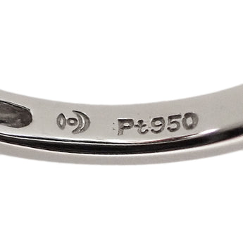 タサキ 田崎真珠 アコヤ真珠 リング ダイヤモンド Pt950 TASAKI 花 フラワー 植物 ボタニカル【中古】【900071】
