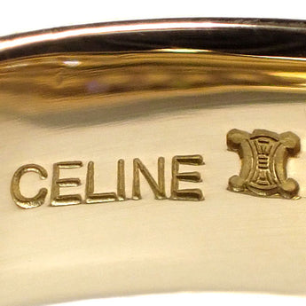 セリーヌ ダイヤモンド リング  K18イエローゴールド CELINE ベルト 二連風 重ね付け風【中古】【900077】