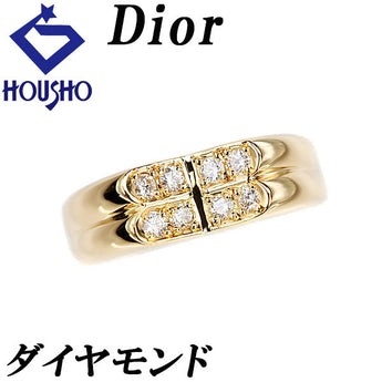 ディオール ダイヤモンド リング K18イエローゴールド Dior【中古】【900078】