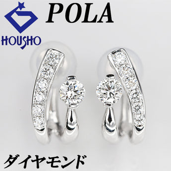 POLA Diamond Earrings Pt900 K14 White Gold POLA [Used] [900156]