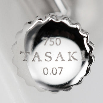 TASAKI Tasaki Pearl Diamond Earrings K18 White Gold TASAKI Openwork [Used] [900157]