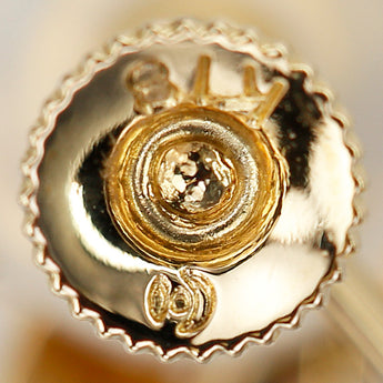 タサキ 田崎真珠 アコヤ真珠 イヤリング ダイヤモンド K18イエローゴールド TASAKI リボン【中古】【900158】