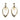 MIKIMOTO Akoya pearl earrings, diamond, K18 yellow gold, MIKIMOTO, multi-way, drop, teardrop, swaying [used] [900160]