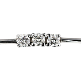 Diamond bracelet, K18 white gold [Used] [900176]