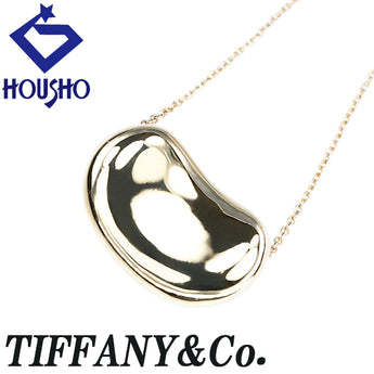 Tiffany Bean Necklace K18 Yellow Gold TIFFANY&amp;Co. Elsa Peretti Bean Metal Only No Stones [Used] [900182]