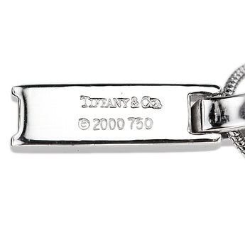 Tiffany Diamond Atlas Bar Necklace K18 White Gold TIFFANY&amp;Co. [Used] [900188]