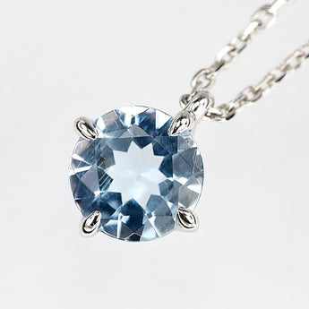 スタージュエリー アクアマリン ネックレス ダイヤモンド Pt950 STAR JEWELRY 2way 【中古】【900195】
