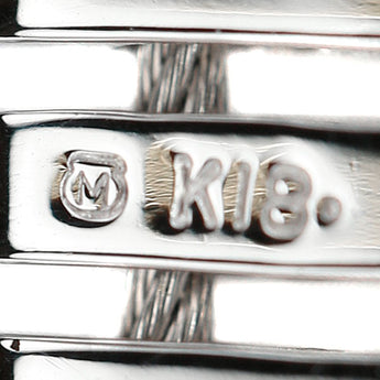 ミキモト オニキス ネックレス K18ホワイトゴールド MIKIMOTO オメガ【中古】【900200】