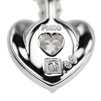 ロイヤル・アッシャー ダイヤモンド ネックレス  Pt950 ROYAL ASSCHER グレード付き 鑑定書 ハート 一粒石【中古】【900224】