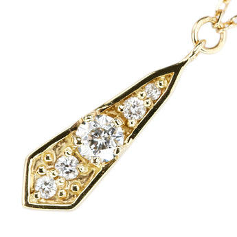 ウィッシュアポンアスター ダイヤモンド ネックレス  ダイヤモンド K18イエローゴールド WISH UPON A STAR 変形カット ファンシーカット スターカット【中古】【900227】