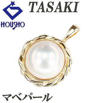 タサキ 田崎真珠 マベパール ペンダントトップ K18イエローゴールド TASAKI 一粒パール【中古】【900272】