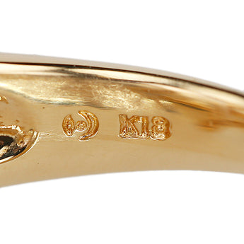 TASAKI Tasaki Pearl White Pearl (South Sea Pearl) Ring Diamond K18 Yellow Gold TASAKI Openwork [Used] [900310]