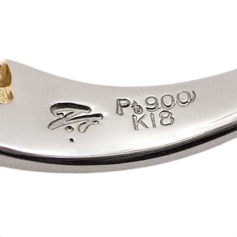 藤平卓 ダイヤモンド リング  K18イエローゴールド Pt900 TAKASHI FUJIHIRA 作家 デザイナー コンビ【中古】【900317】