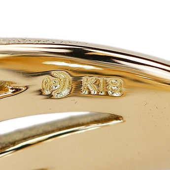 TASAKI Diamond Ring, K18 Yellow Gold, Matte Texture, Openwork [Used] [900323]