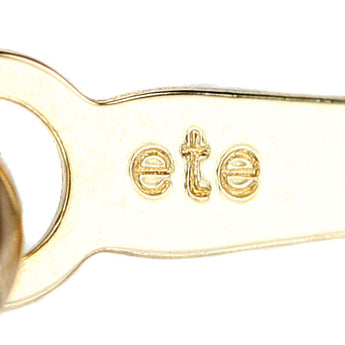 エテ ダイヤモンド レタード ネックレス K18イエローゴールド ete イニシャル アルファベット M 頭文字 英語 華奢【中古】【900339】