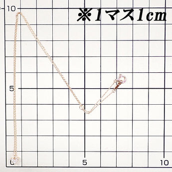 ダイヤモンド ネックレス  K18ピンクゴールド ハート 華奢 プリンセスカット 変形カット ファンシーカット【中古】【900342】