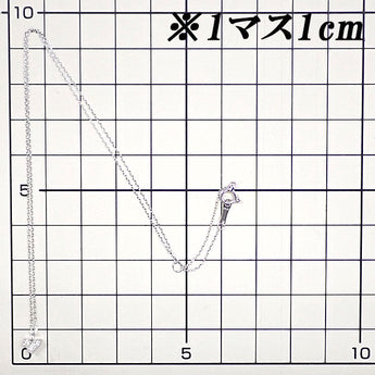 ダイヤモンド ネックレス  K18ホワイトゴールド ハート 変形カット ファンシーカット プリンセスカット【中古】【900346】