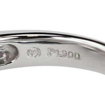 タサキ 田崎真珠 黒蝶真珠(南洋真珠) リング ダイヤモンド Pt900 TASAKI【中古】【900426】