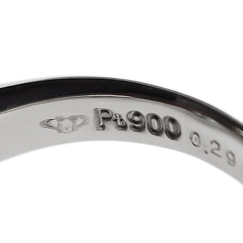 銀座ミワ エメラルド リング  ダイヤモンド Pt900 GINZA MIWA ウェーブ【中古】【900428】