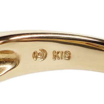 タサキ 田崎真珠 珊瑚(サンゴ) リング ダイヤモンド K18イエローゴールド TASAKI コーラル【中古】【900448】