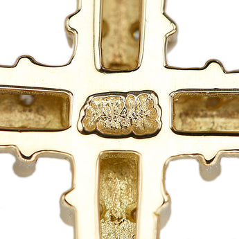アーカー ダイヤモンド ネックレス  K18イエローゴールド AHKAH クロス 十字【中古】【900459】