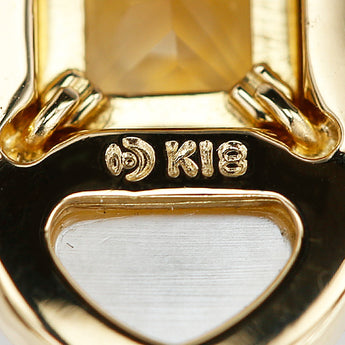 タサキ 田崎真珠 シトリン ネックレス シェル K18イエローゴールド TASAKI 花 フラワー 植物 ボタニカル【中古】【900463】
