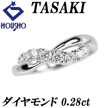 TASAKI Tasaki Pearl Diamond Ring Pt900 TASAKI Wave [Used] [900488]
