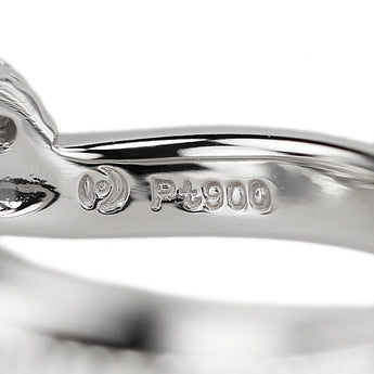 TASAKI Tasaki Pearl Diamond Ring Pt900 TASAKI Wave [Used] [900488]
