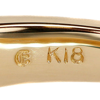 エステール ブラウンダイヤモンド リング  K18イエローゴールド ESTELLE ハーフエタニティ 一文字【中古】【900494】