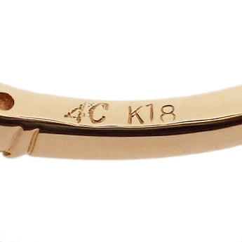 ヨンドシー ダイヤモンド リング  K18イエローゴールド 4℃ 細め 華奢【中古】【900496】
