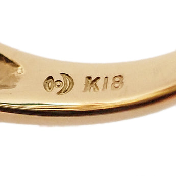 タサキ 田崎真珠 アコヤ真珠 リング ダイヤモンド K18イエローゴールド TASAKI リボン【中古】【900500】