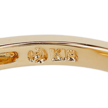 タサキ 田崎真珠 アコヤ真珠 リング ダイヤモンド K18イエローゴールド TASAKI リボン ベビーパール【中古】【900502】