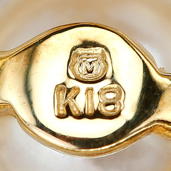 ミキモト アコヤ真珠 ネックレス K18イエローゴールド MIKIMOTO 一粒パール【中古】【900524】