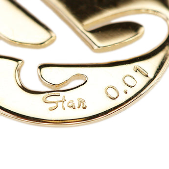 スタージュエリー ダイヤモンド ネックレス  K18イエローゴールド STAR JEWELRY イニシャル アルファベット Y 頭文字 英語【中古】【900526】