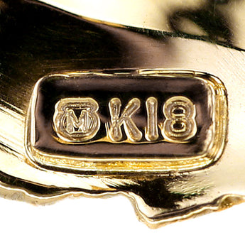 ミキモト アコヤ真珠 ブローチ K18イエローゴールド MIKIMOTO ピンブローチ 葉 リーフ 植物 ボタニカル 一粒パール【中古】【900550】