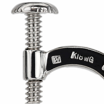 ポンテヴェキオ ダイヤモンド イヤリング  K18ホワイトゴールド Ponte Vecchio クロス 十字架【中古】【900557】