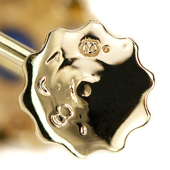 MIKIMOTO Sapphire Earrings Diamond K18 Yellow Gold MIKIMOTO Diamond Shape [Used] [900564]