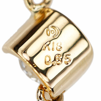 TASAKI Tasaki Pearl Diamond Pendant Top K18 Yellow Gold TASAKI 3-Row [Used] [900570]