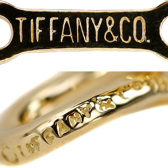 Tiffany Open Cross Necklace K18 Yellow Gold TIFFANY&amp;Co. Elsa Peretti Cross Cross Openwork Base Metal Only No Stones [Used] [900586]