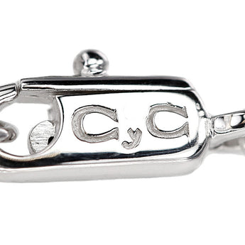 カレライカレラ ダイヤモンド ネックレス K18ホワイトゴールド Carrera y Carrera ハート 天使 エンジェル 梨地 マット ツヤ消し【中古】【900590】