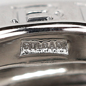 BVLGARI B-zero1 Necklace K18 White Gold BVLGARI Bzero1 B-zero1 Logo Metal only No stones [Used] [900593]