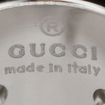 Gucci Diamond Icon Necklace K18 White Gold GUCCI Logo [Used] [900594]