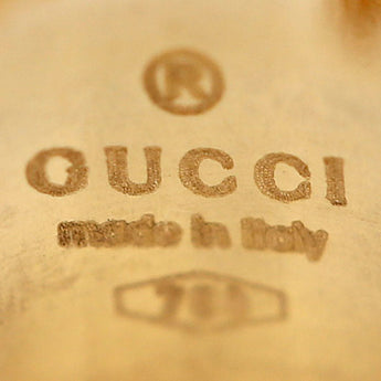 Gucci Icon Necklace K18 Yellow Gold GUCCI Logo Metal Only No Stones [Used] [900595]