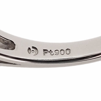 タサキ 田崎真珠 アコヤ真珠 リング ダイヤモンド Pt900 TASAKI【中古】【900604】