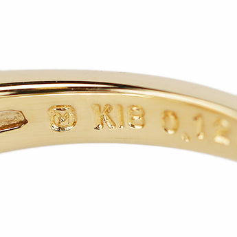 ミキモト ルビー リング  ダイヤモンド K18イエローゴールド MIKIMOTO 花 フラワー 植物 ボタニカル【中古】【900610】