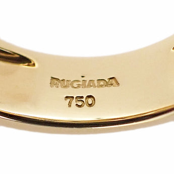 ルジアダ ロードライトガーネット リング クォーツ ダイヤモンド K18イエローゴールド RUGIADA【中古】【900625】